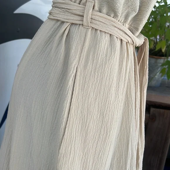 Calvin Kline NWOT Flowy Long sleeve button up Midi dress has pockets V-neck sz 8 - Picture 4 of 7